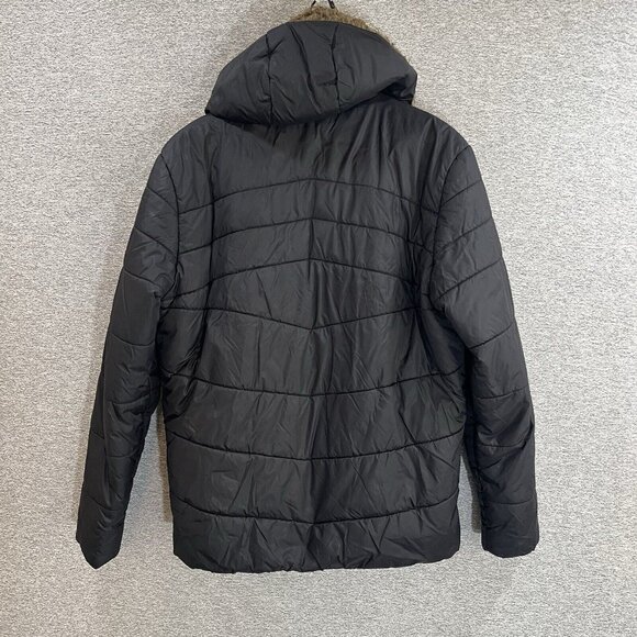 JACK & JONES Originals Mens Hooded Padded Jacket Size Large Black - Picture 15 of 15